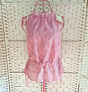 Ted Baker Pink Lilac Ivieey Drawstring Waist Halterneck UK Size 10 Ted 2 BNWT - Picture 1 of 11
