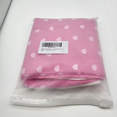 Pregnancy pillow cover pink hearts replacement pillow case only no pillow - Image 1 of 4