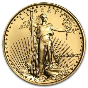 1991 1/4 oz American Gold Eagle BU (MCMXCI) - Picture 1 of 2