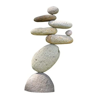  Mojón Equilibrador de Ocho Piedras - Decoración de Jardín Interior/Exterior  Foto 1 de 3