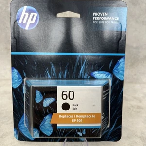 HP 60 Black Ink Printer Cartridge - Factory Sealed - 08/2025 - Picture 1 of 3
