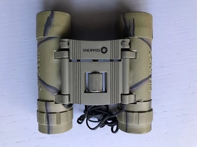 SIMMONS Binoculars No.801504 10x25 FOV 288ft @ 1000yds Pro-Sport Coated Camo! - Image 1 of 4