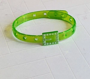 CINTURÓN DE HEBILLA PLATEADA extra #19 Muñeca Accesorios NEÓN Verde JALEA - Imagen 1 de 4