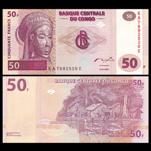 Congo Democratic Republic 50 Francs, 2000, P-91A, UNC - Picture 1 of 1