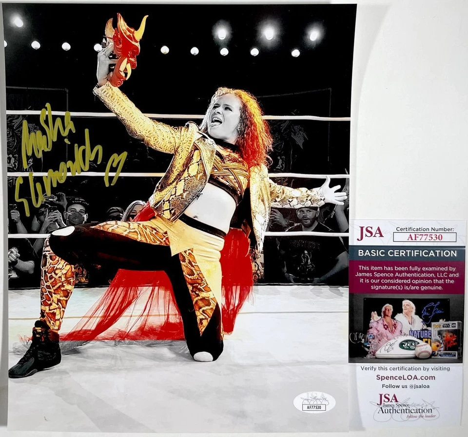 IMPACT Wrestling Knockout Маша Сламович Подписанный Прожектор 8x10 Фото B Сертификат подлинности JSA - Изображение 1 из 1