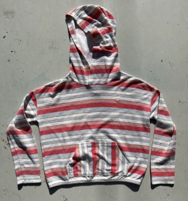 Mujer Billabong Sudadera con Capucha Multicolor Rayas M Playa Algodón Hippie BOHO Campamento Foto 1 de 4