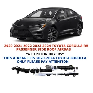 2020 2021 2022 2023 2024 Toyota Corolla right side roof airbag GA499-19220 - Picture 1 of 5