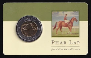 Australia 2000 Five Dollars $5 (Phar Lap) - Bimetallic - Bild 1 von 3