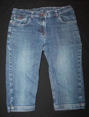 Girls MINI BODEN denim capri cropped jeans Size 13-14Y - Image 1 of 2