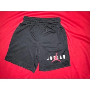 8-10 yr Jordan Athletic Shorts Jumpman Logo Black Basketball Shorts Youth Size - Picture 1 of 4