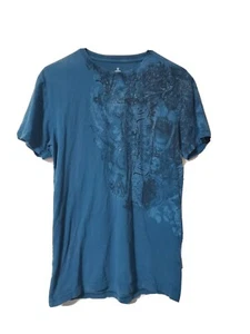 Archaic by Affliction mens tshirt blue size medium Lion print - Picture 1 of 3