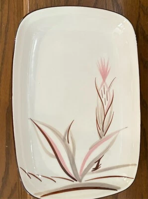 Vintage Winfield 11" Porcelain DRAGON FLOWER  Rectangle Serving Platter  - Image 1 of 2