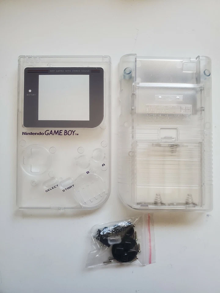 Replacement Housing for Original Nintendo GB Game Boy Shell clear white DMG-01 - Image 1 of 1