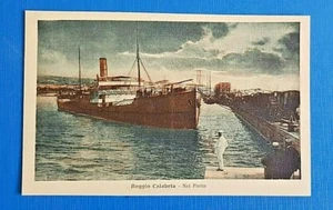 cartolina reggio calabria nel porto formato piccolo '900 - Foto 1 di 1