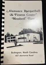 Alamance Racquetball & Fitness Center Spiral Cookbook Burlington, N.C.  1986