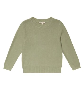 New CARAMEL Boys Girls Jay Wool Blend Jumper/Sweater A22SA Sage Green - 8Y - Image 1 of 4