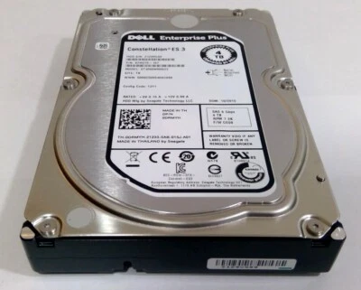 Dell Enterprise Plus 4TB 7.2K 6Gb/s SAS 3.5" HDD ST4000NM0023 0DRMYH Health 100% - Image 1 of 4