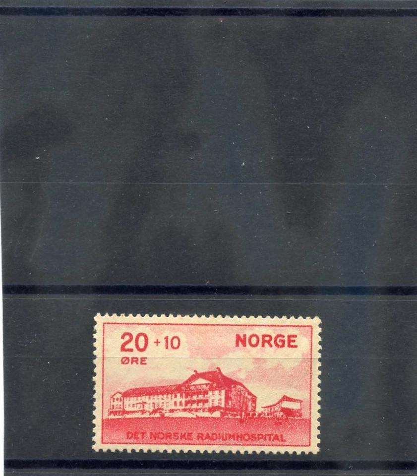 NORUEGA Sc B4 (MI 162)*VF LH 1931 20º+10º CARMINE $50 Foto 1 de 1
