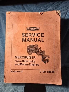 Mercury Marine Mercruiser Stern Drive & Maine Engines Service Manuals C-90-68648 - Picture 1 of 2