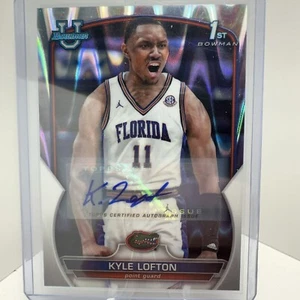 2022-23 Bowman Chrome University Kyle Lofton 1st Refractor Auto 98/199 - Picture 1 of 11