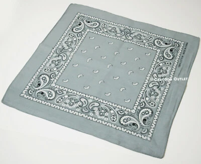 西部牛仔班达纳 100% 棉 PAISLEY 印花疤痕手工爱好  — 第 1/4 张图片