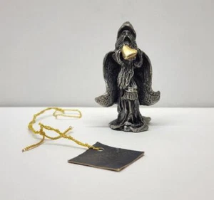 Rare MERLIN Wizard Gandalf Holding Golden Heart Figurine 2" - 1989, Good Company - Picture 1 of 5