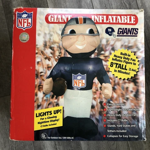 New York Giants 2001 NFL Giant Inflatable Blow Up Player 8’ Ft Tall Bobblehead Cover