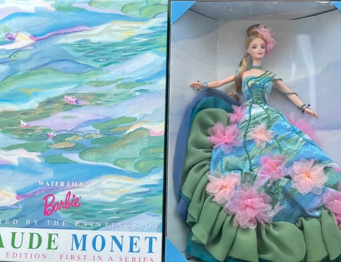 Barbie: Claude Monet- Water Lilly Limited Edition - 1st in Series!NEW! FREE SHIP Cover
