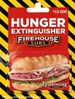 FIREHOUSE SUBS RESTAURANT GIFT CARD 150 100 50 MOM DAD FRIENDS WORK MEAL SNACKS