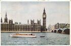 London Thames navigation &amp; sailing Westminster bridge Big Ben cruise boat