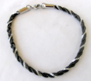 Pulsera de cadena y caja de acero inoxidable enchapada en negro - Imagen 1 de 5