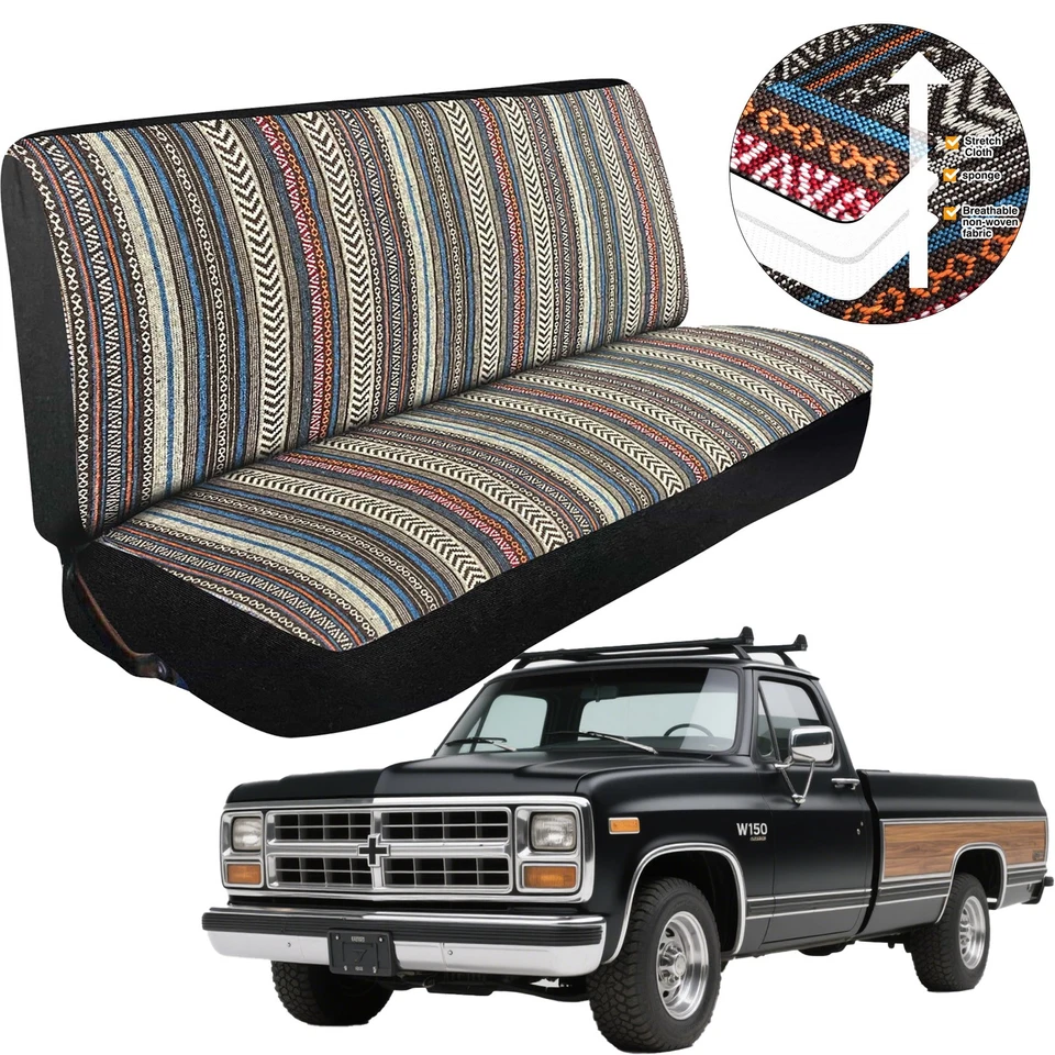 Truck Pickup SUV Car Saddle Blanket Bench Seat Cover For Chevrolet 1950's-2004 - Image 1 of 4
