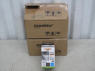 12 Pack LED G16.5 Globe Light Bulb 5W =40W Dimmable Candelabra E12 Vanity Clear - Image 1 of 4