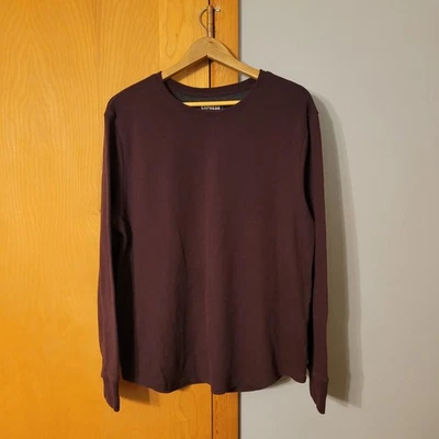 EXPRESS Mens Size L Burgundy Pullover Sweater Crew Neck - Image 1 of 4