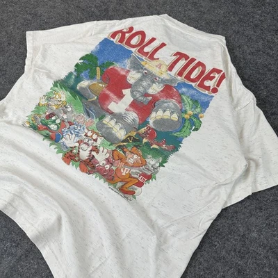 De colección 1992 Roll Tide Alabama Crimson Tide "¡Es una jungla ahí fuera!" Camiseta Foto 1 de 4