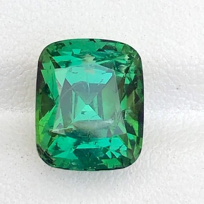 4.9 Carat Natural Cushion Cut Blueish Green Tourmaline Gemstone From Afghanistan - Image 1 of 4