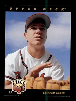 Chipper Jones Rookie 1993 cubierta superior radiocontrol Atlanta Braves Foto 1 de 2