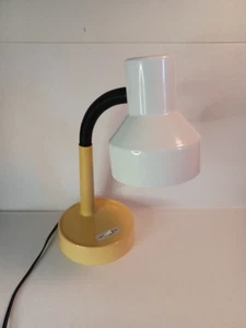 Vtg 1986 Desk Lamp Gooseneck Flexible Metal Shade. Underwriters Laboratories 13" - Picture 1 of 6