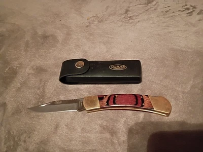 Sheffield Bloqueo Inoxidable Trasero Hoja Única Viene con Estuche de Cuero Original Foto 1 de 4