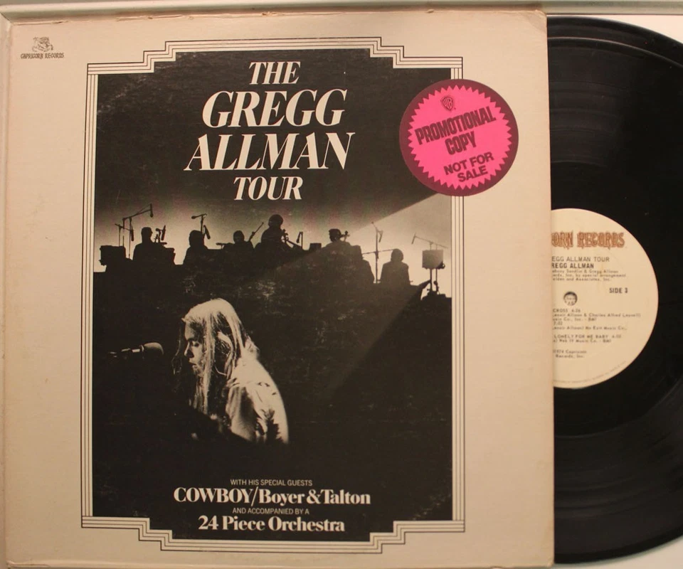 Gregg Allman 2 - Disc Lp The Greg Allman Tour On Capricorn - Vg+ To Vg++/ - Image 1 of 1