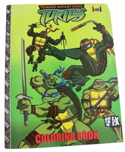 Vtg 2003 TMT Teenage Mutant Ninja Turtles Coloring Activity Books Leapyear Y3 - Imagen 1 de 6
