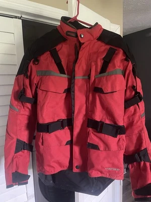 Firstgear Jaunt T2 red motorcycle jacket mens X small  - Image 1 of 2