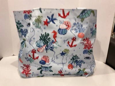NWOT~ Vera Bradley Anchors Aweigh Hidden Compartment On Bottom Tote Bag~Beach - Image 1 of 4