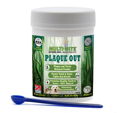 100G PLAQUE OUT - Dogs and Cats Plaque Off Bad Breath and Tartar Removal! - Image 1 of 4