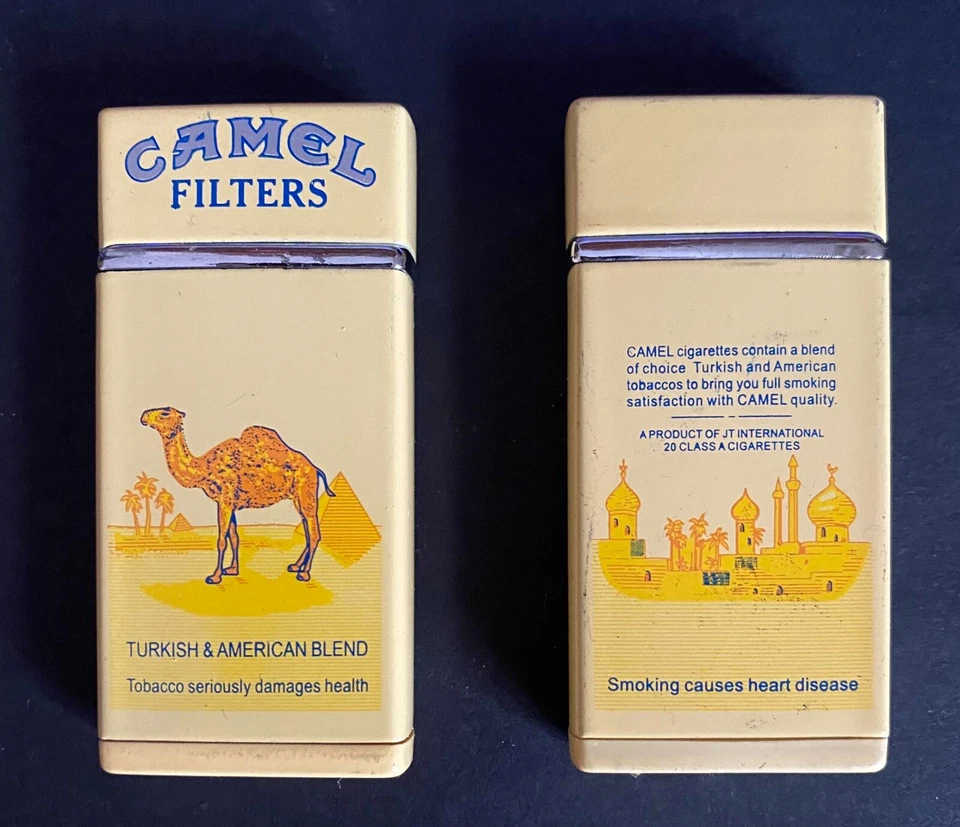 RARE Camel Filters Vintage Mini Metallic Gas Lighter Flat Size Cigarettes NO BOX - image 1 of 3