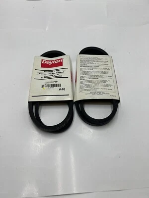 QTY 2 Dayton A46 Premium V-Belt 3X471P ~ Top Width 1/2" ~ 48" Outside Length - Image 1 of 4