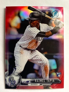 2017 Bowman Chrome Mini Red Refractor #78 Raimel Tapia RC #02/10 - Picture 1 of 2