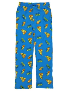 Disney Mens Blue Toy Story Aliens Pizza Sleep & Lounge Pants Pajama Bottoms - Picture 1 of 2