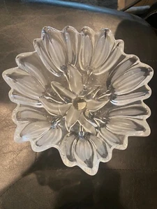 Vintage Mikasa Frosted Satin Crystal Tulip Serving Bowl 7" Diameter - Picture 1 of 4