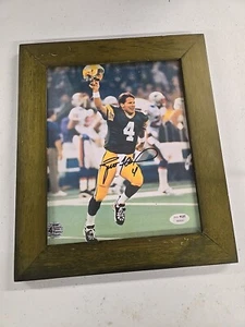 Green Bay Packers Super Bowl XXXI 31 Brett Favre Signed Picture Framed - Picture 1 of 3